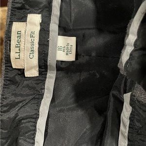 LL Bean fully lined slacks
